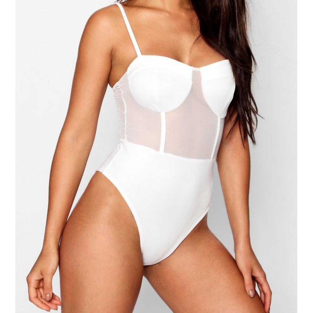 Meshed Cup Bodysuit